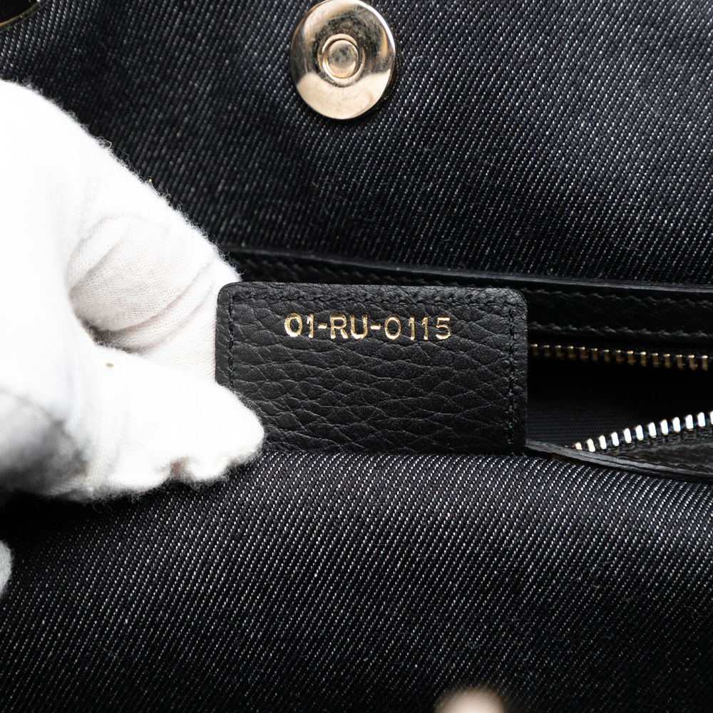 Pre-Loved Dior Denim Patch D Light Satchel - Picture 6 of 7